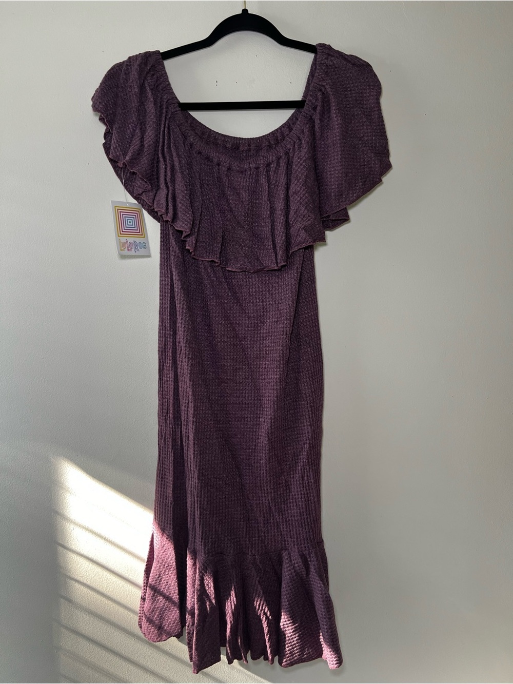 LuLaRoe Cici Purple Ruffle Dress